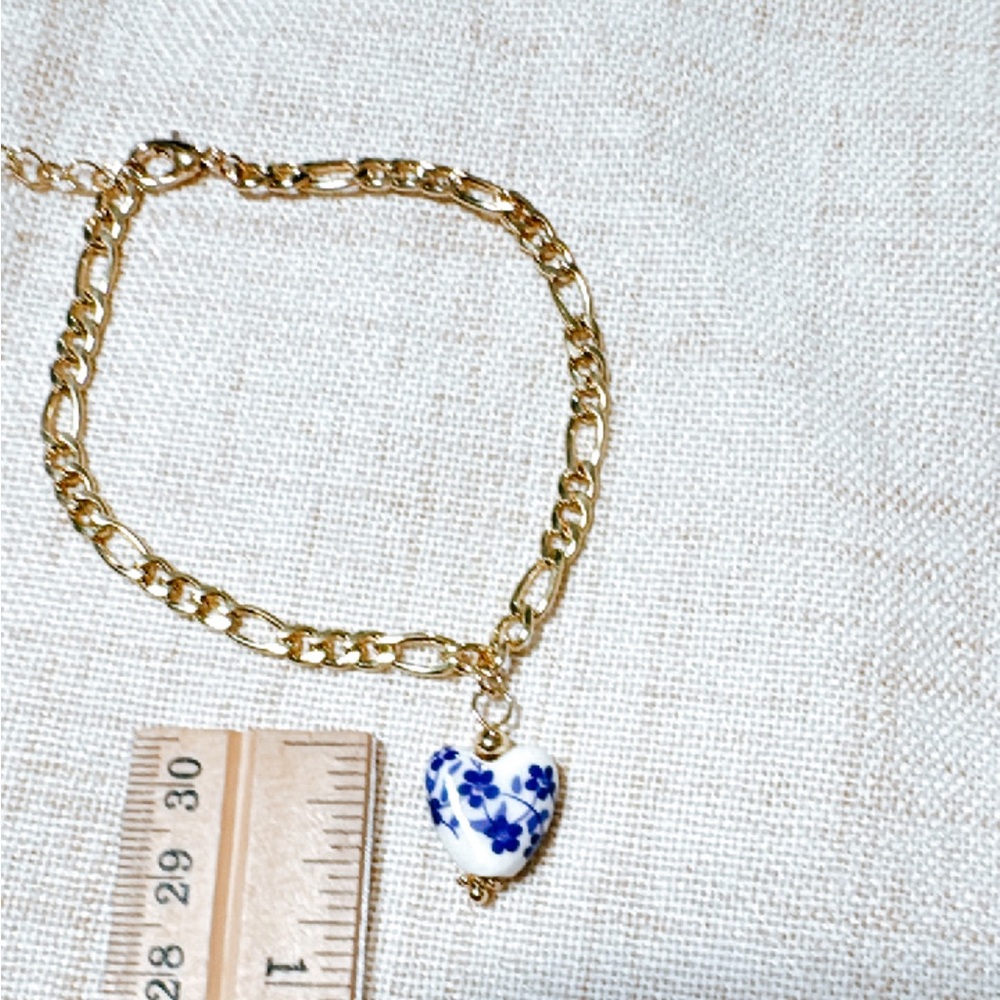 Boho heart anklet N525 - Picture 4 of 4